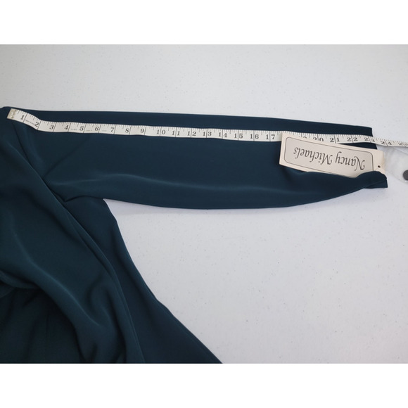 NWT Nancy Michaels Embroidered Green 2-Piece Career Work Shirt & Skirt Size 14.5 - Picture 7 of 16